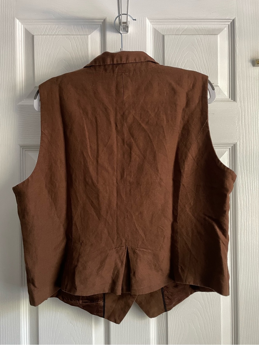 Coldwater Creek Linen Vest, Size L - Picture 2 of 6